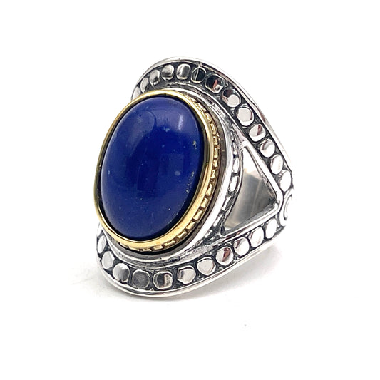 Bague Argent et Lapis Lazuli - Jalan Jalan