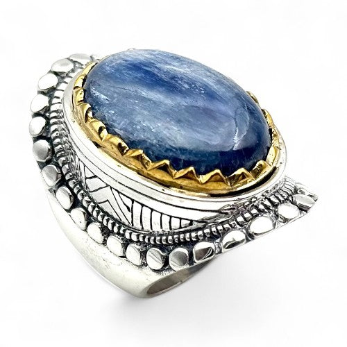 Bague Argent et Cyanite - Jalan Jalan