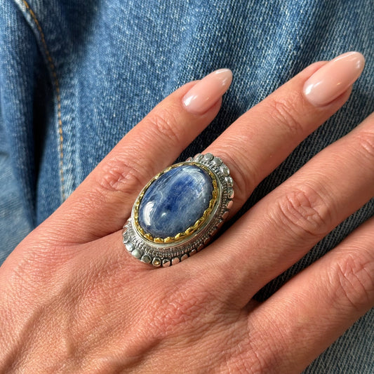 Bague Argent et Cyanite - Jalan Jalan