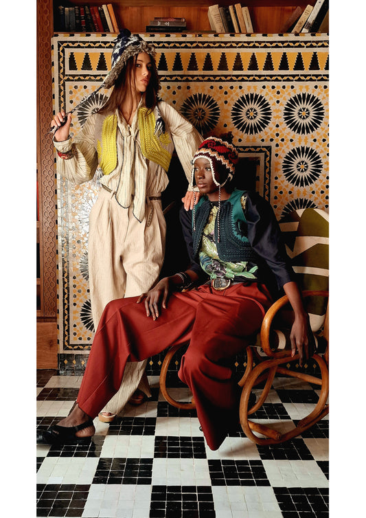 Pantalon Paolo Bordeaux - Claramonte