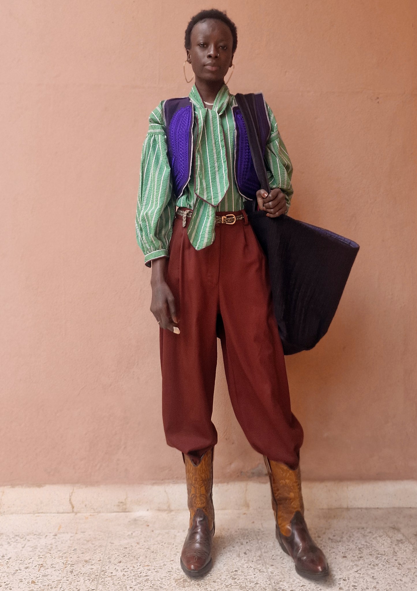 Pantalon Paolo Bordeaux - Claramonte