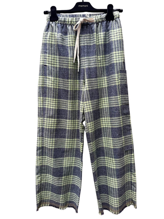 Pantalon Carreaux Bleu/Vert - Phisique du Role