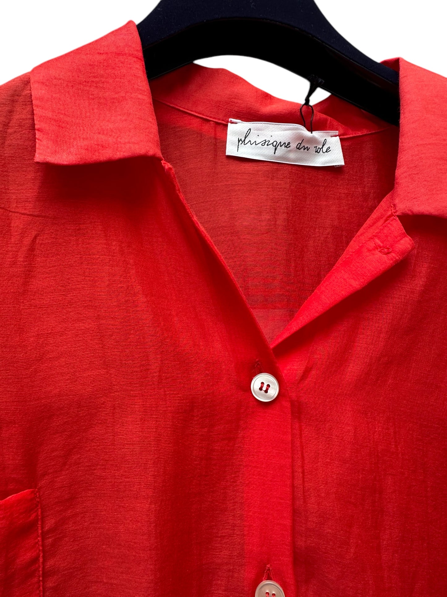 Chemise Coton et Soie Rouge - Phisique du Role