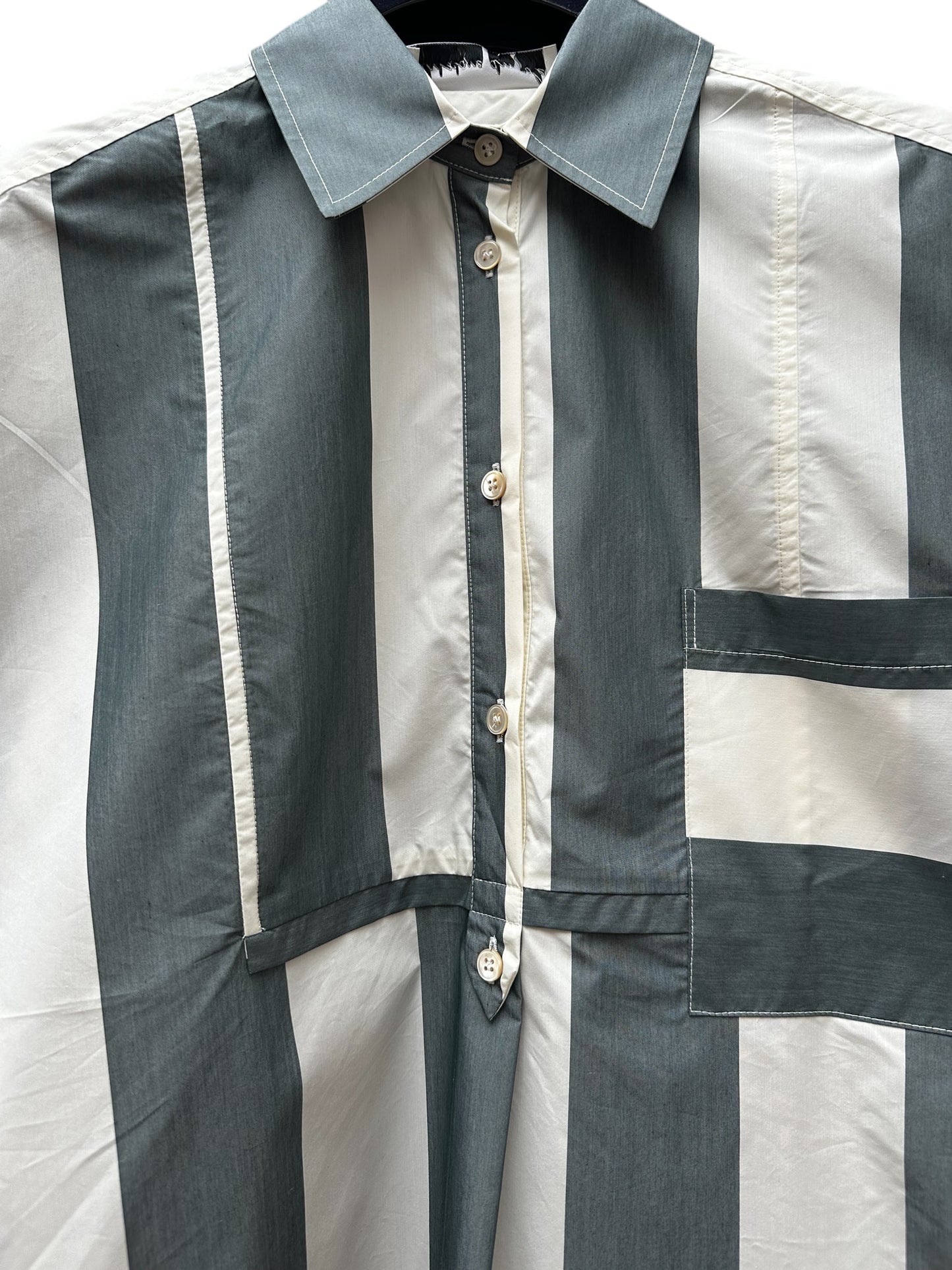 Chemisier Larges Rayures ardoises - Phisique du Role