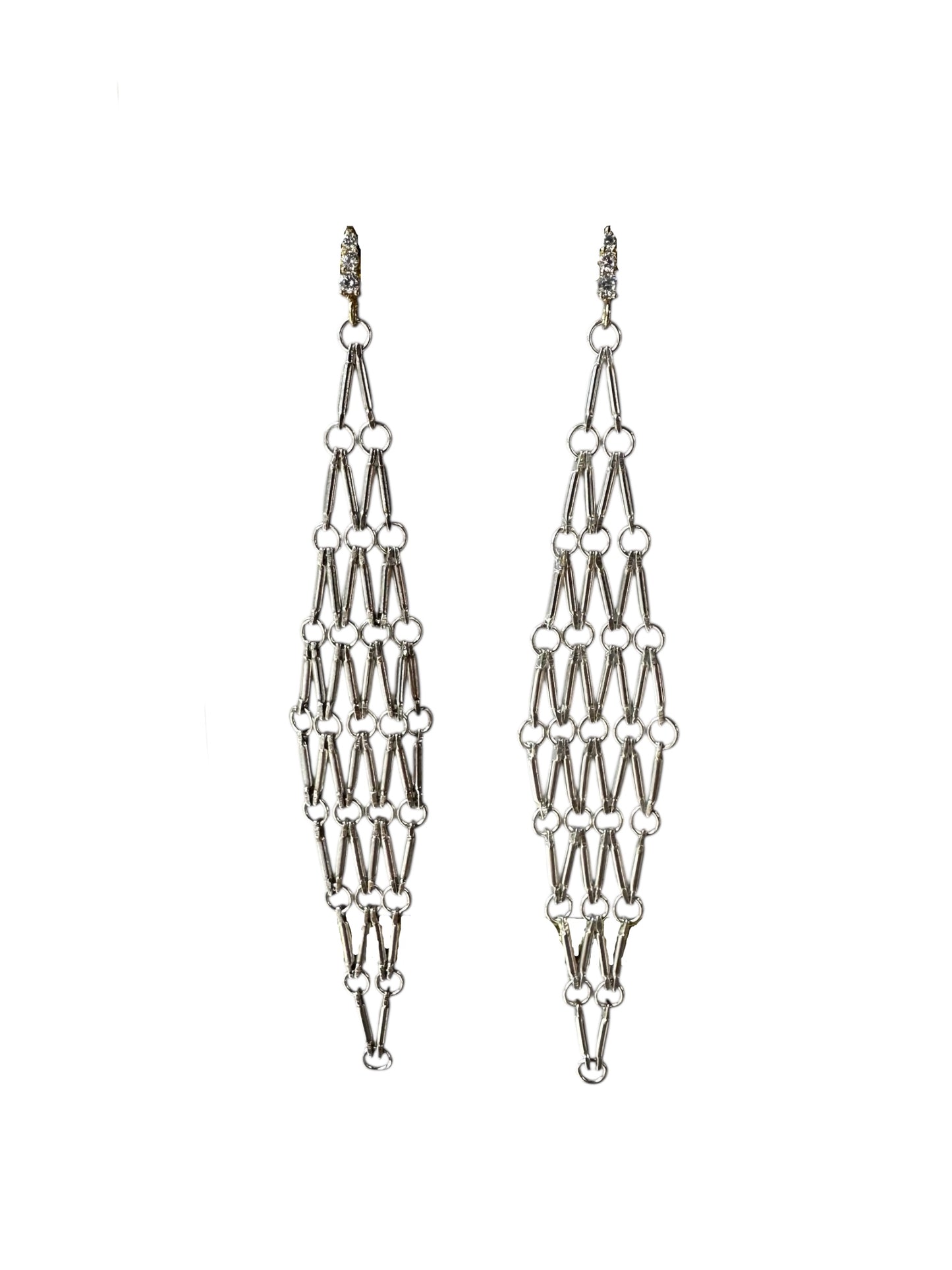 Boucles d'Oreilles Maille Argent - Hanka ïn