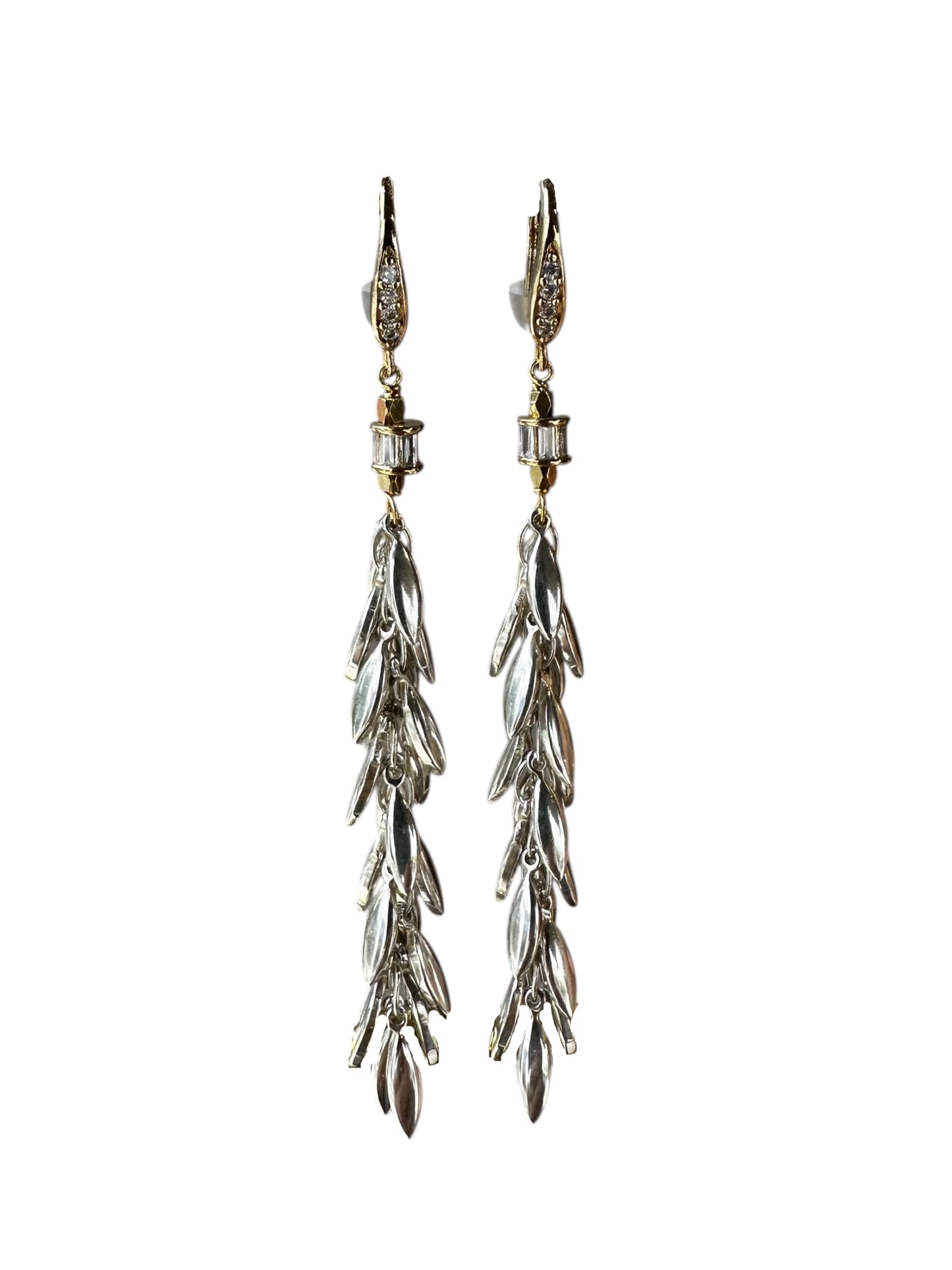 Boucles d'Oreilles Épi Longues Argent - Hanka ïn