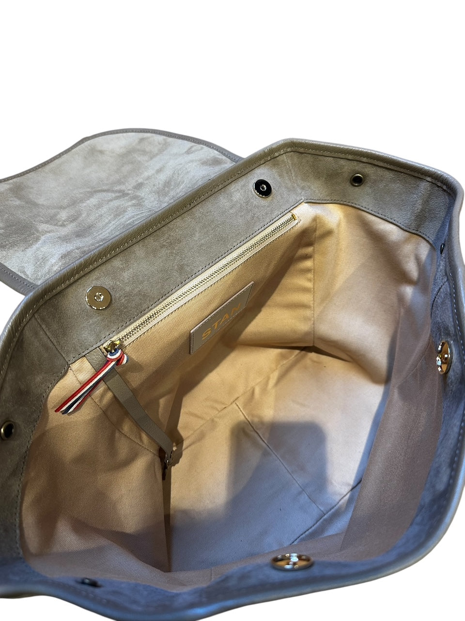 Panier Stan M Taurillon Imprimé Croco Stone - Jérôme Dreyfuss