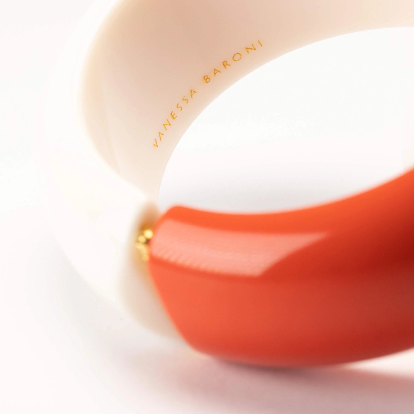 Bracelet Bangle rouge et blanc - Vanessa Baroni