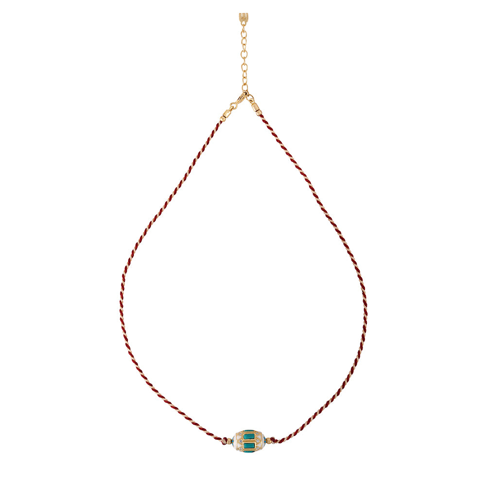 Collier Varadero avec turquoise tibétaine et zircon