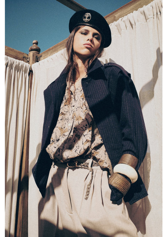 Wool Jacket Marine - Claramonte