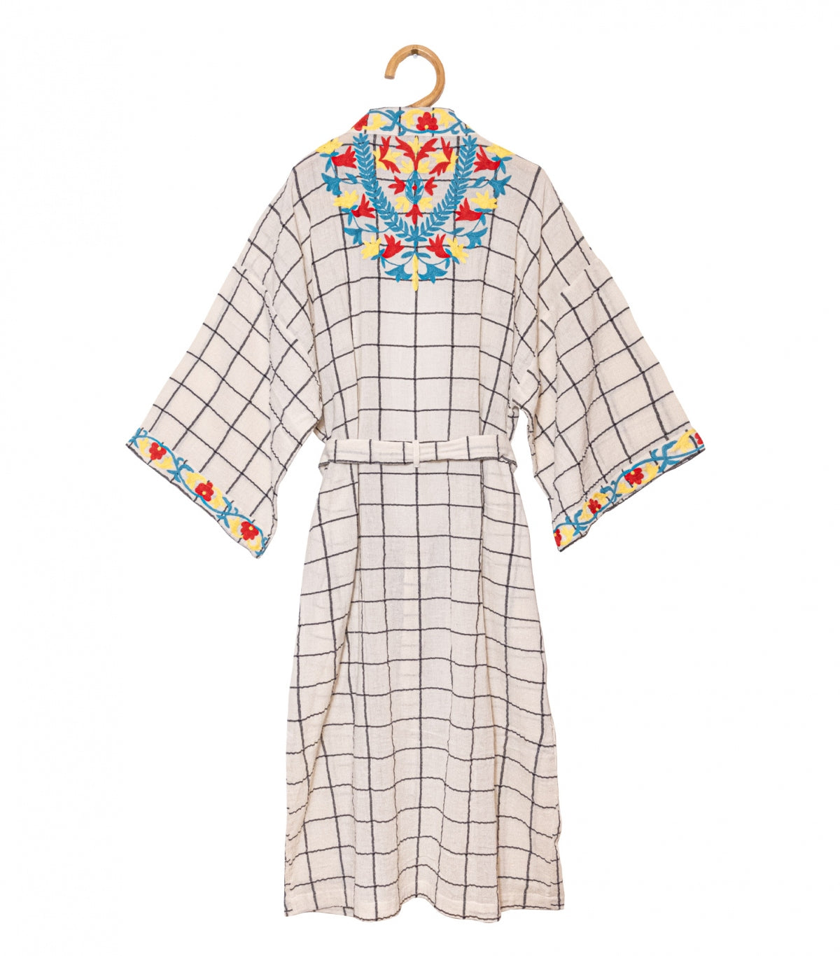 Kimono Écru Brodé - Jamini