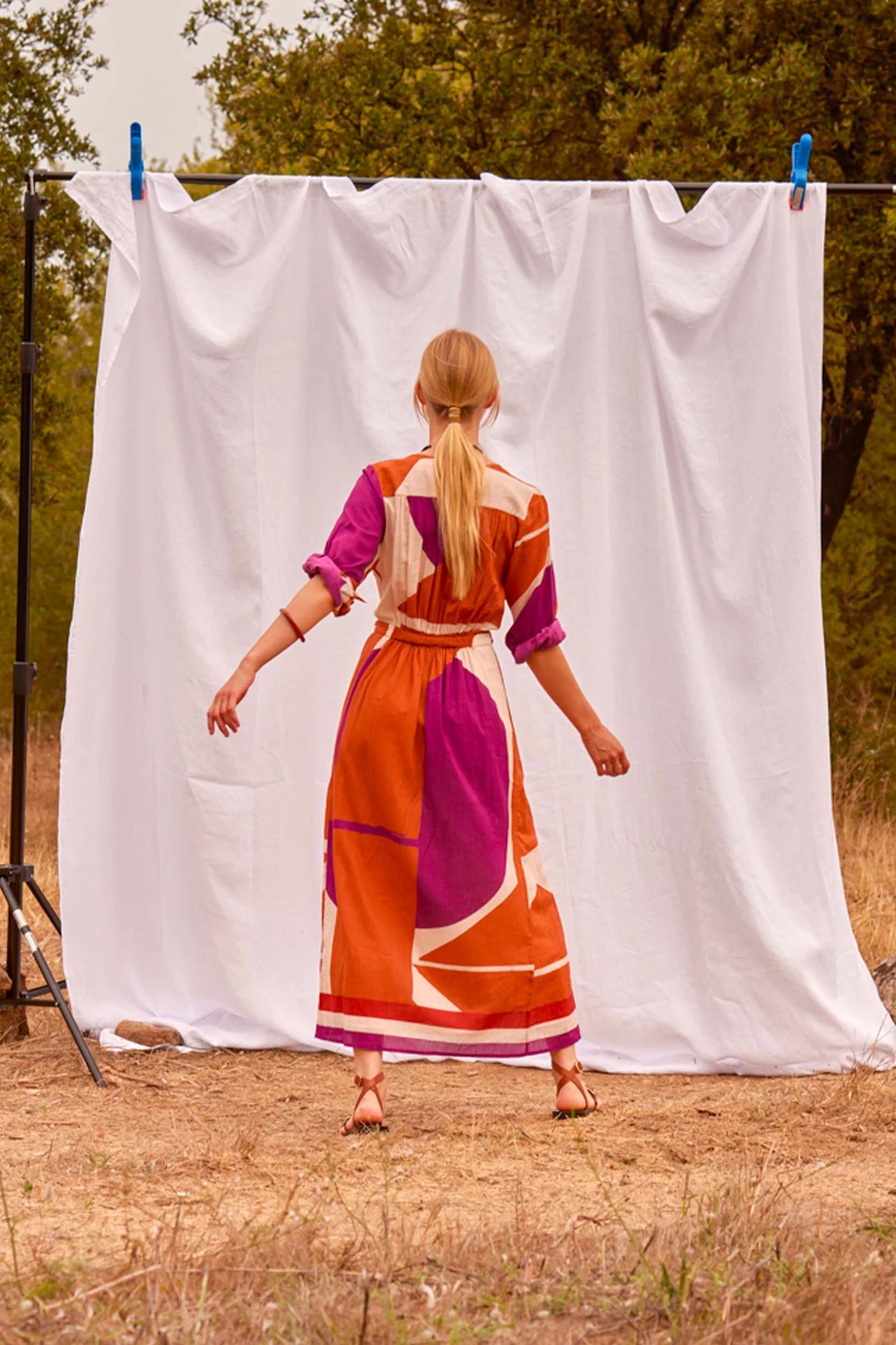 Robe Emanuelle Imprimé Sunset - Mare Di Latte