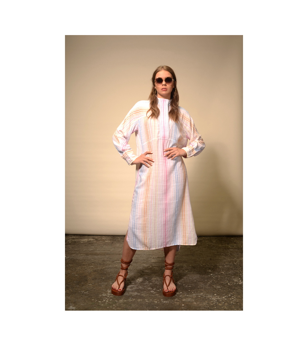 Robe longue à rayures - V De Vinster