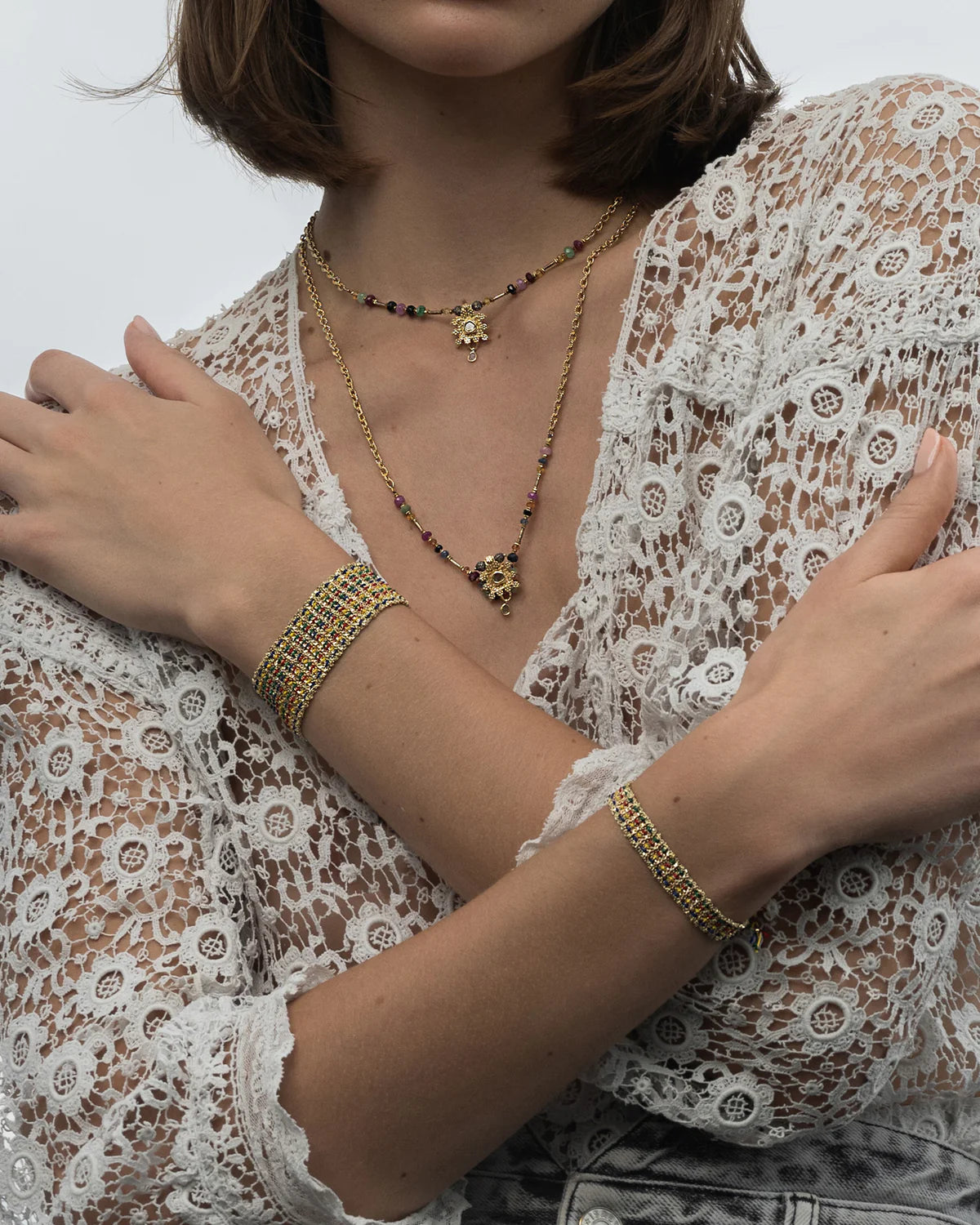 bracelet en tissu pour Femme