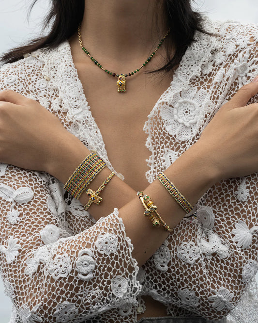 Collier Talisman Gold Multico - Marie Laure Chamorel