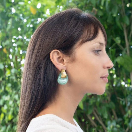 Boucles d’oreilles Proenza Menthol - Dominique Denaive