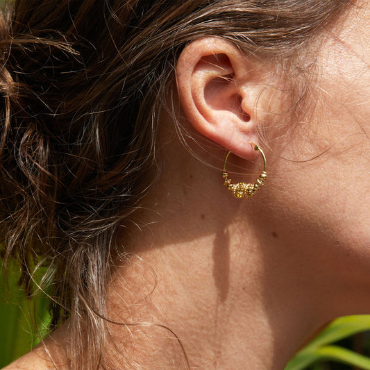 Boucles d'oreilles Maya Citrine - Dorothée Sausset