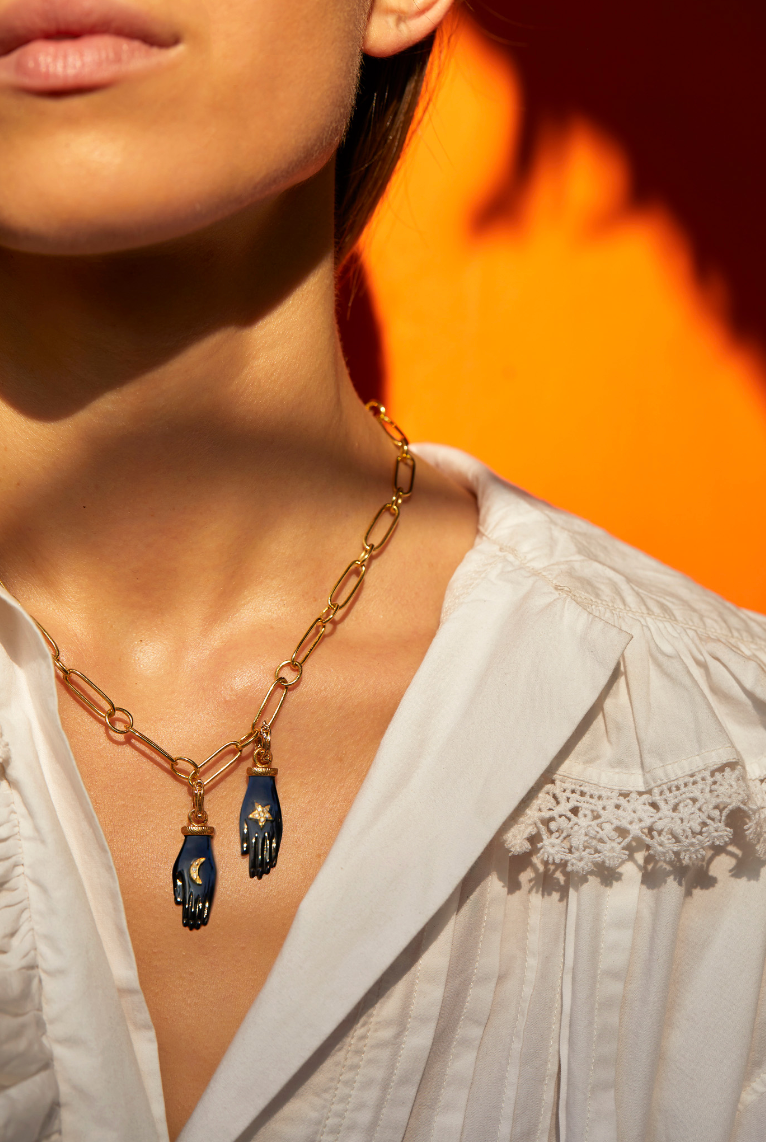 Mahakranta Mudra Charm Moon pendant - Dorothée Sausset