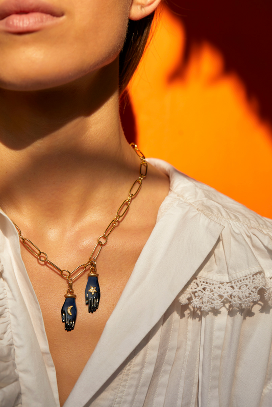 Mahakranta Mudra Charm Moon pendant - Dorothée Sausset