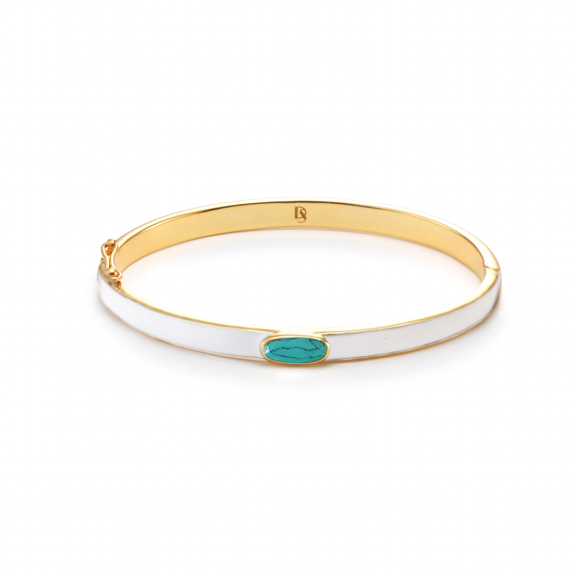 Jonc Loulou Blanc/Turquoise - Dorothée Sausset