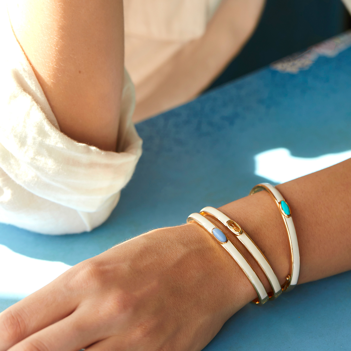 Bangle White Loulou - Dorothée Sausset