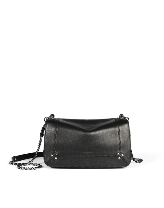 Sac Bobi Agneau Noir Silver - Jérôme Dreyfuss