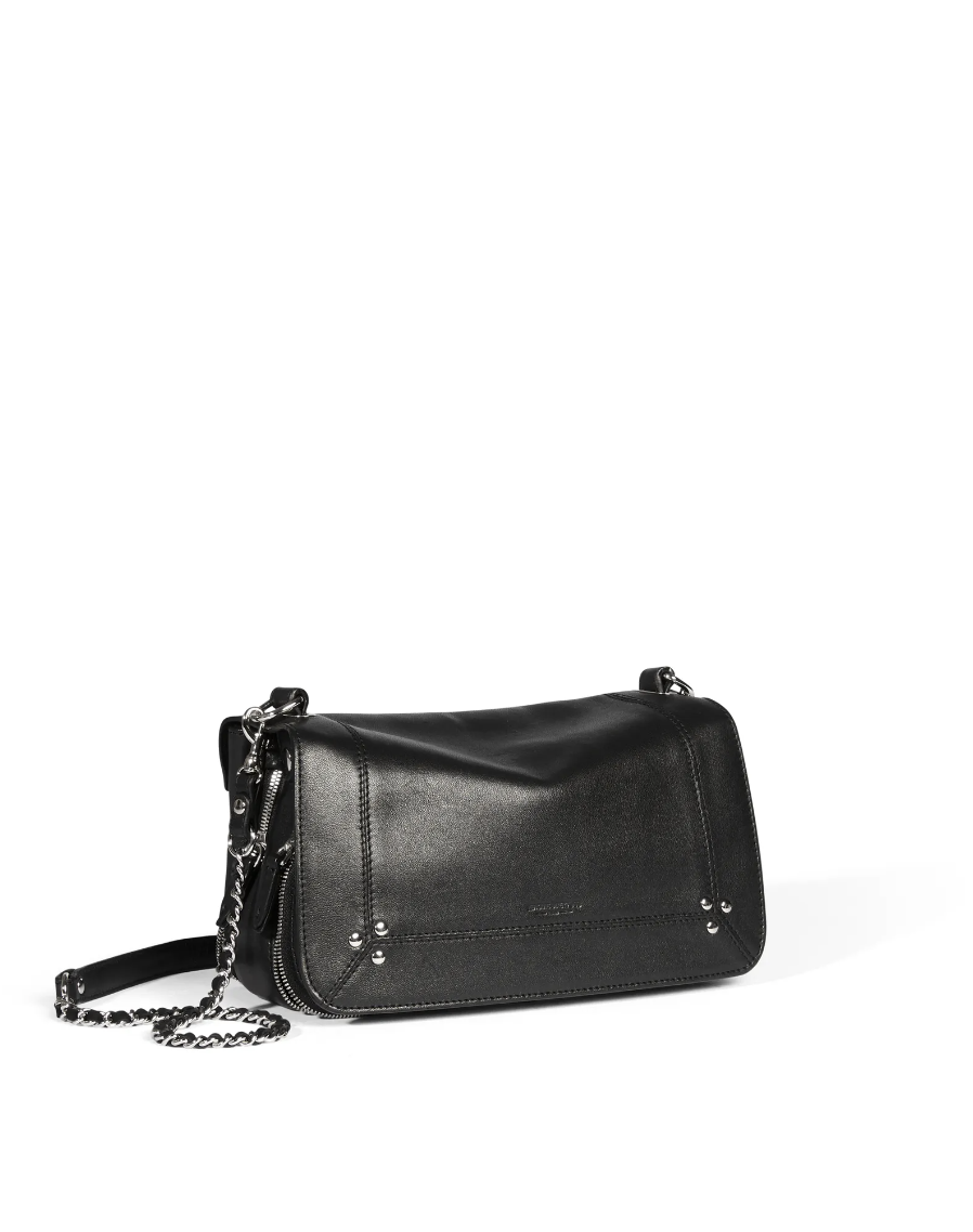 Sac Bobi Agneau Noir Silver - Jérôme Dreyfuss