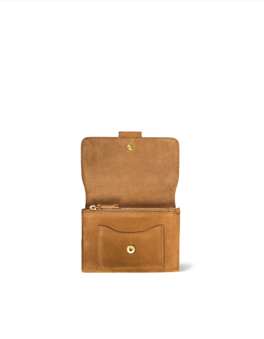 Wallet Lulu Taurillon Tobacco - Jerome Dreyfuss