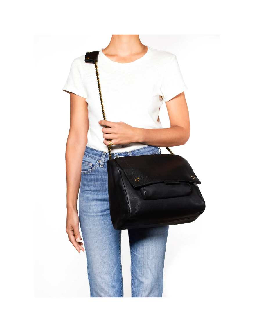 Lulu bag XL black brass - Jerome Dreyfuss