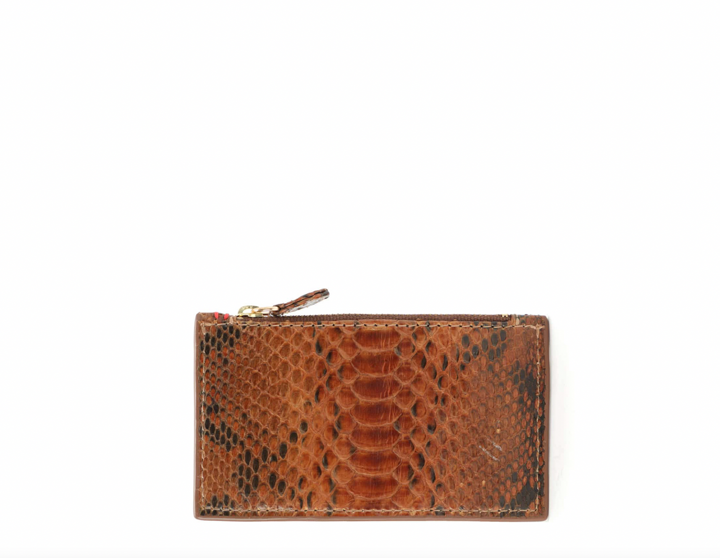 Héléna Python Mocha card holder