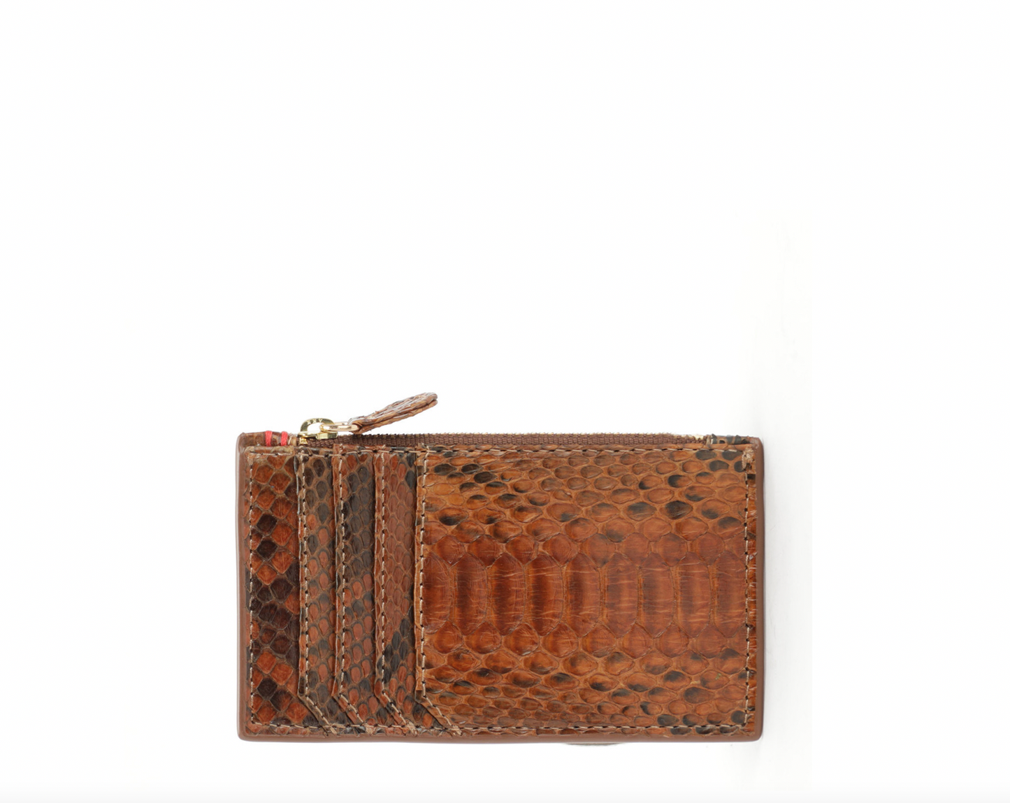 Héléna Python Mocha card holder