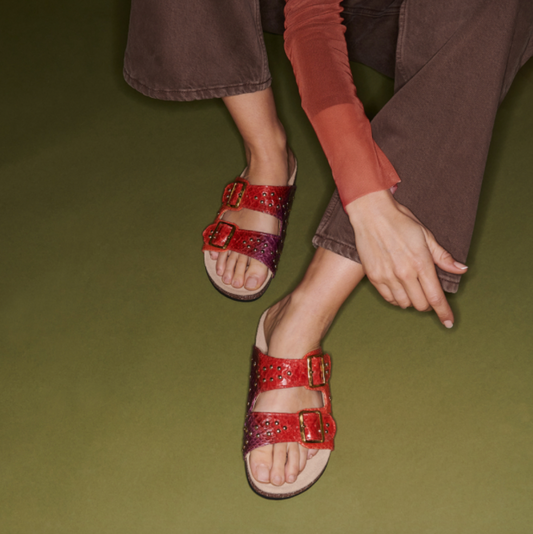 Sandales Python Odette Soleil Levant - Claris Virot