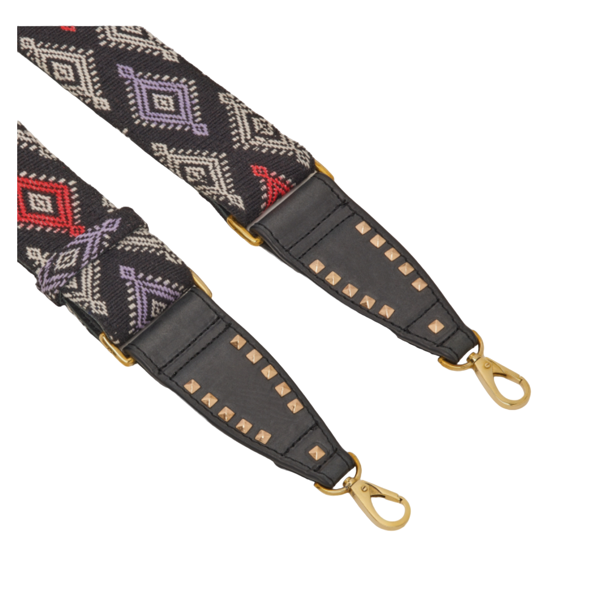 Bandoulière Timor Noir Multico - Claris Virot