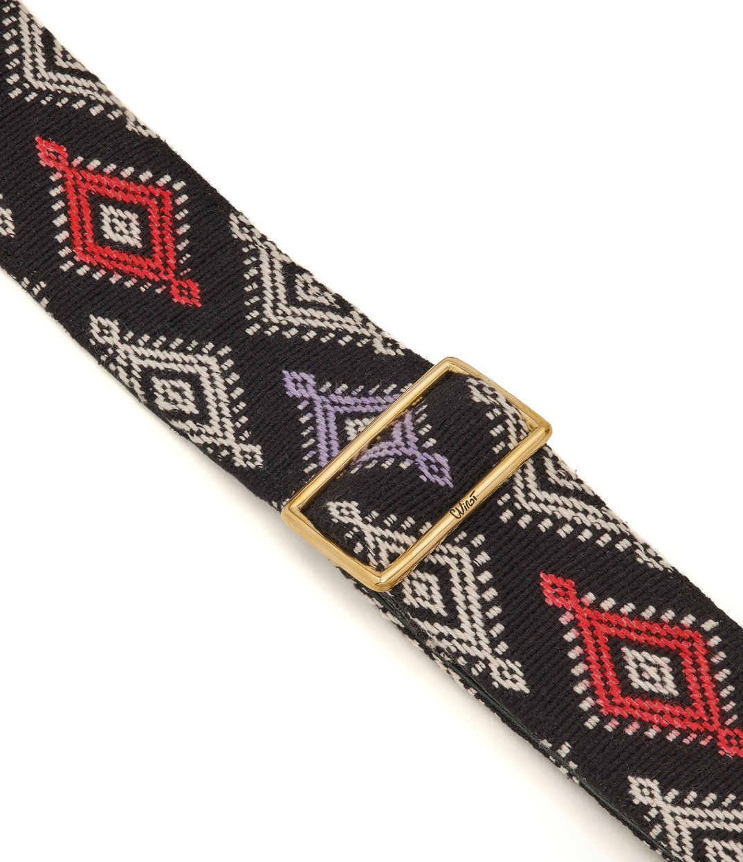 Bandoulière Timor Noir Multico - Claris Virot