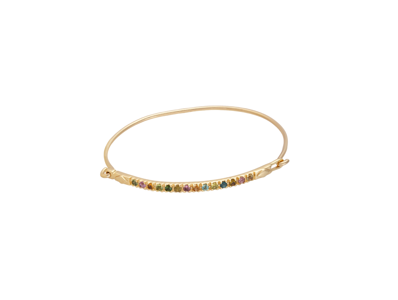 Jonc Barbara Multi Tourmaline - Dorothée Sausset