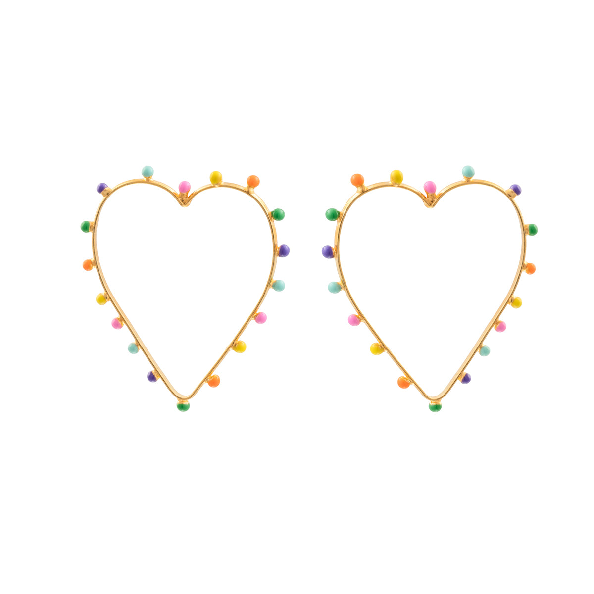 Boucles d'oreilles DOTS multicolore - Sylvia Toledano
