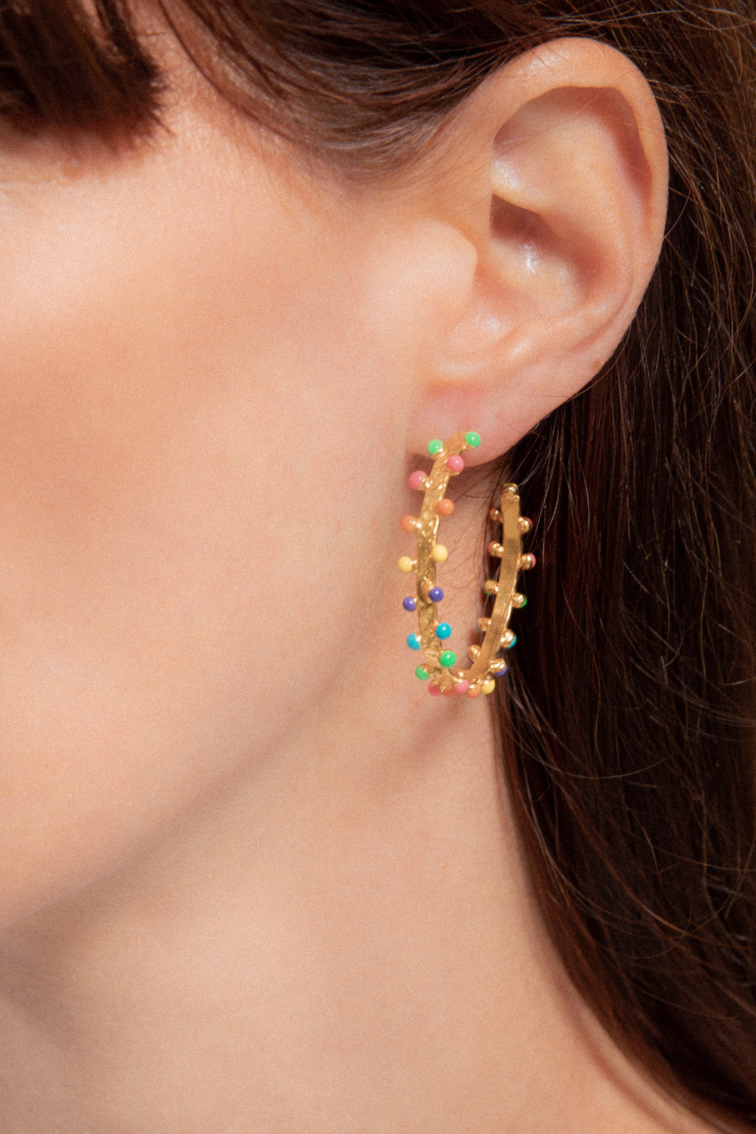 Boucles d'oreilles Gipsy multicolore - Sylvia Toledano