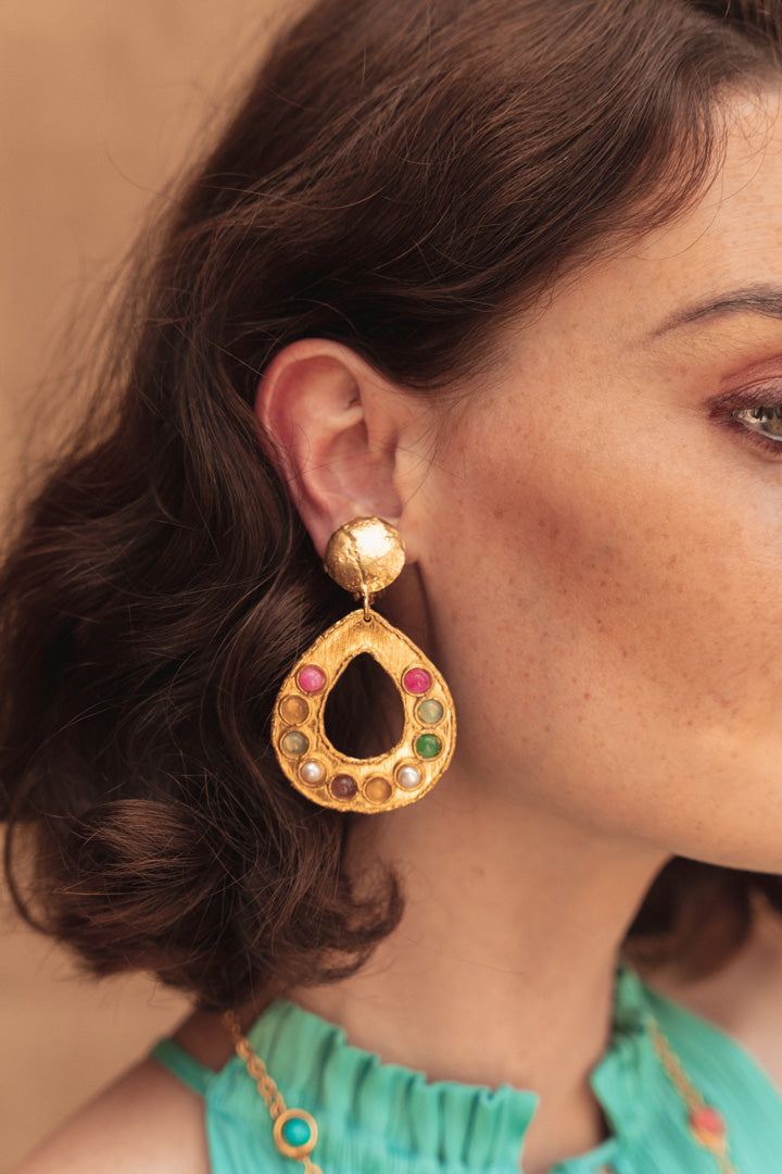 Boucles d'oreilles Thalita Multicolore - Sylvia Toledano