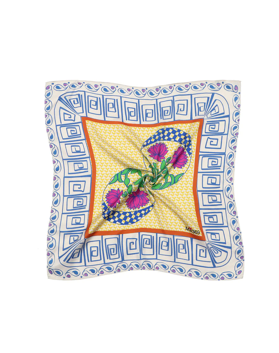 Foulard Rangoli Imprimé Noisette - ME369