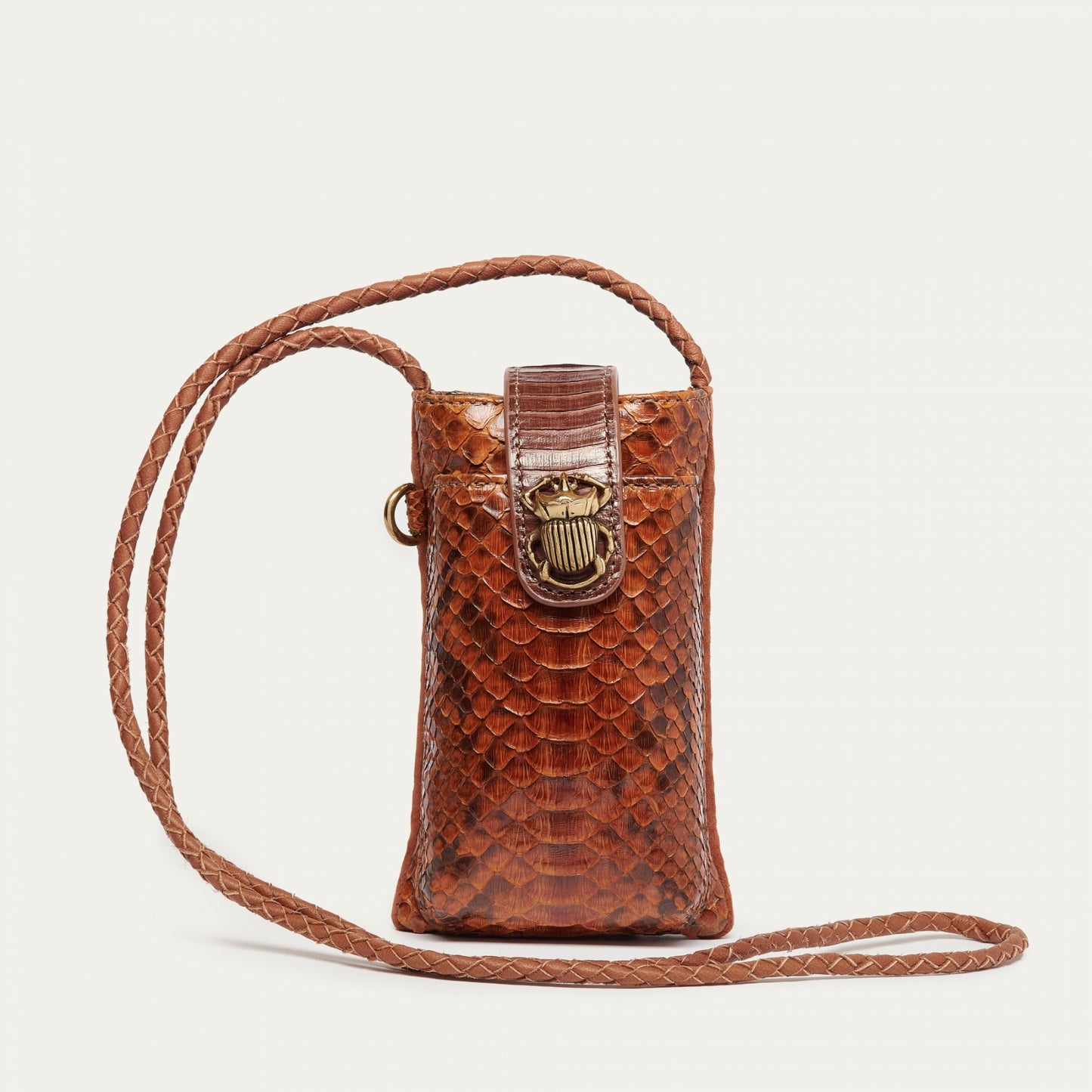 Etui à téléphone Python Double Marcus Moka - Claris Virot