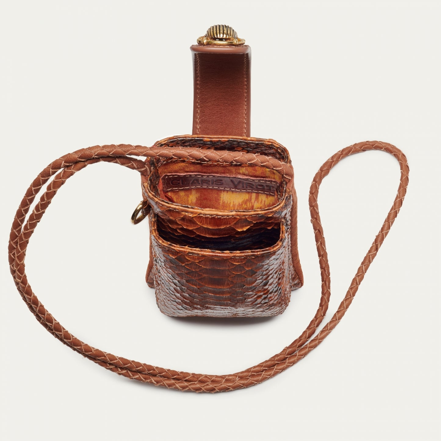 Etui à téléphone Python Double Marcus Moka - Claris Virot