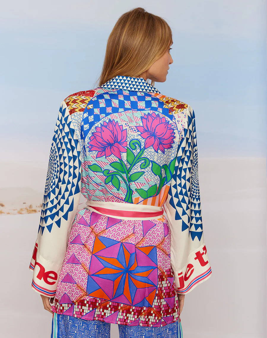 Veste ceinturée Isabella Kimono Rangoli - ME369