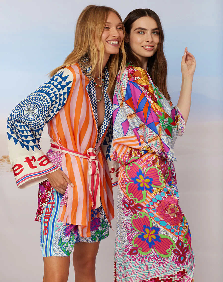 Veste ceinturée Isabella Kimono Rangoli - ME369