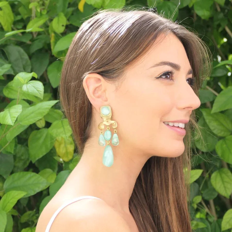 Boucles Mette Menthol - Dominique Denaive