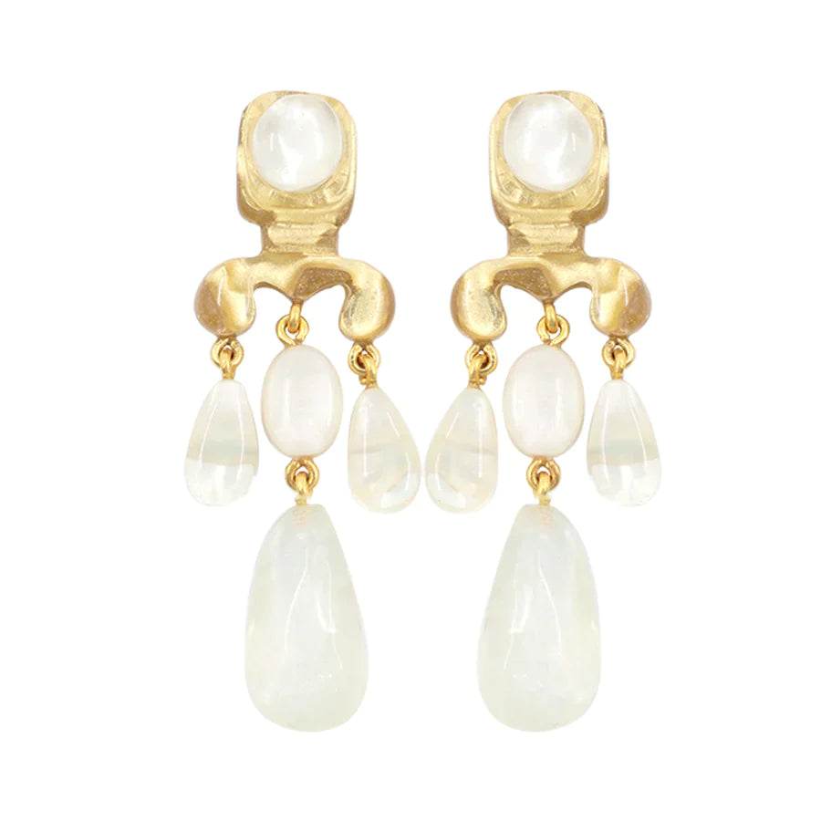 Boucles Mette Nacre - Dominique Denaive