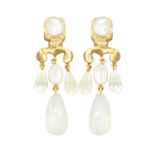 Boucles Mette Nacre - Dominique Denaive