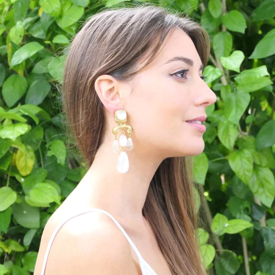 Boucles Mette Nacre - Dominique Denaive