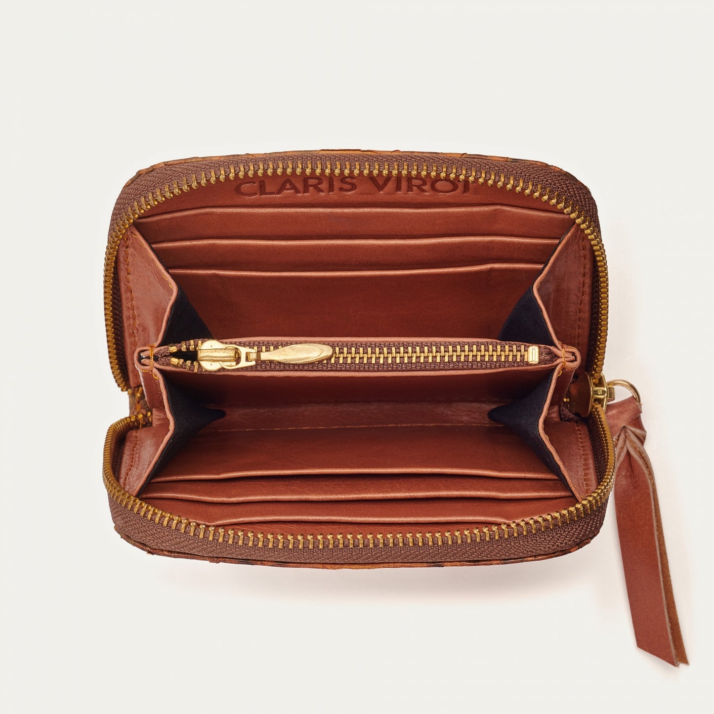 Portefeuille Python Mini Bob Moka - Claris Virot