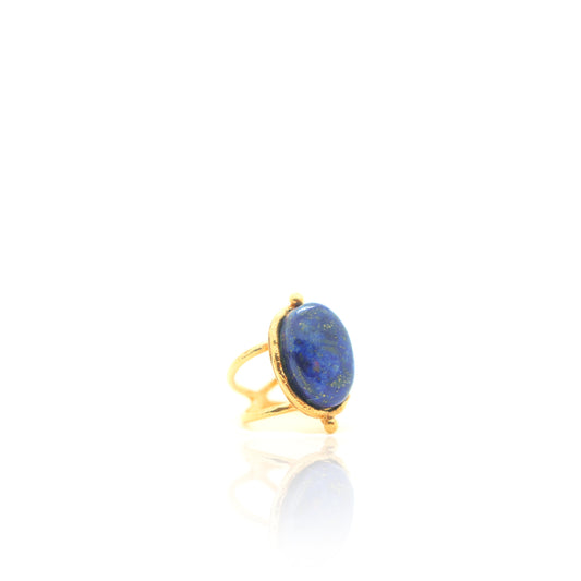 Bague Grand Ovale bleue - Sylvia Toledano