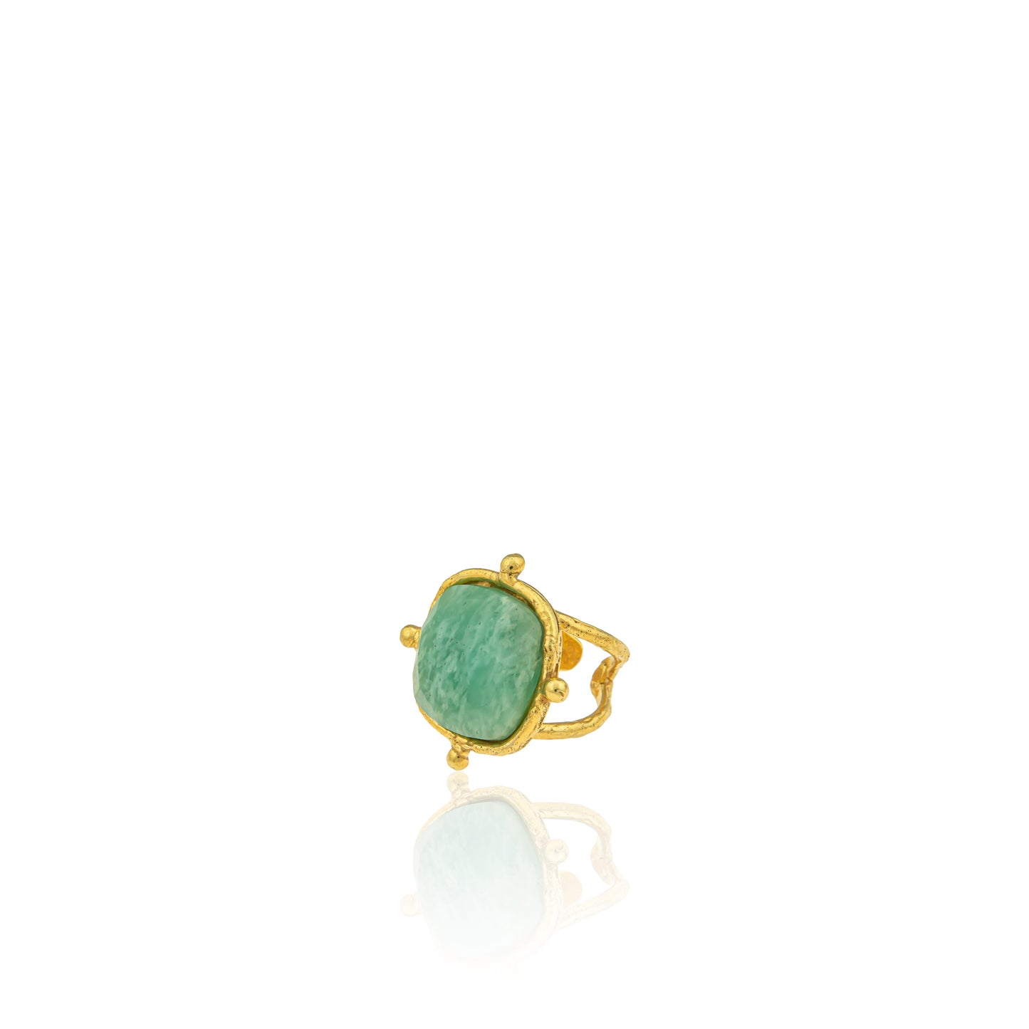 Bague Coussin Amazonite - Sylvia Toledano